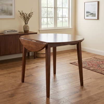 Bowerbank Extendable Round Solid Wood Dining Table