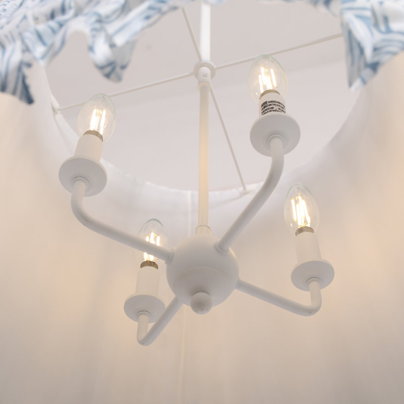 Suspension moderne de style ferme à 4 lumières