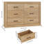 Commode double 6 tiroirs Ilfracombe 