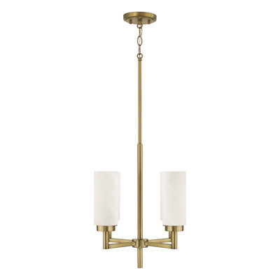 Alyssa 4 - Light Brass Shaded Pendant