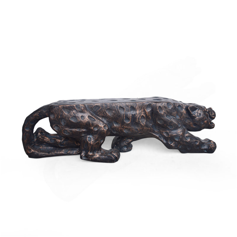 LEOPARD LIGHTWEIGHT CONCRETE BENCH