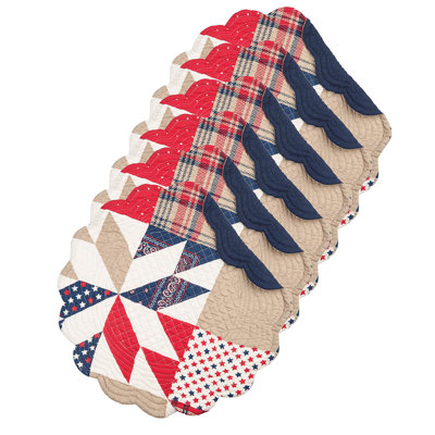 Cotton Patchwork Round Placemat