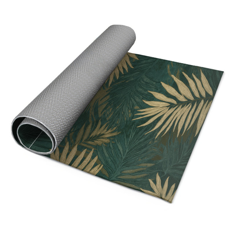 Tapis d'intérieur et d'extérieur vert Nature