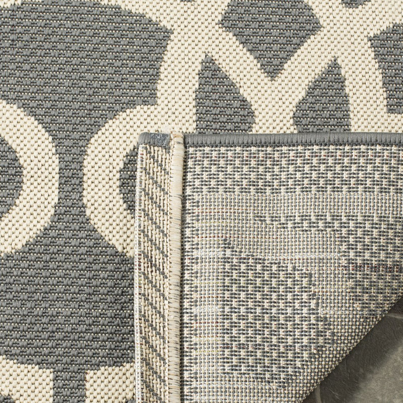 Tapis intérieur / extérieur Courtyard Performance Chevron, Rectangle 5 pi 3 po x 7 pi 7 po