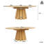 Extendable Round Dining Table-271388468