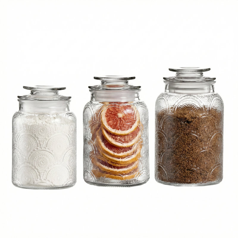 Glass Canister - Set of 3
