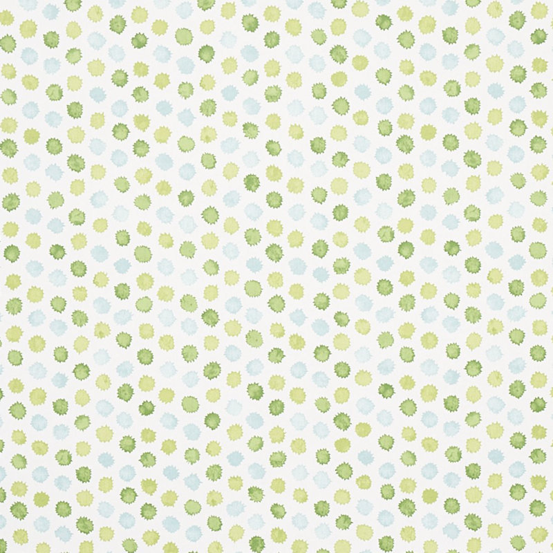 Mini Bursts Wallpaper, Green/Blue