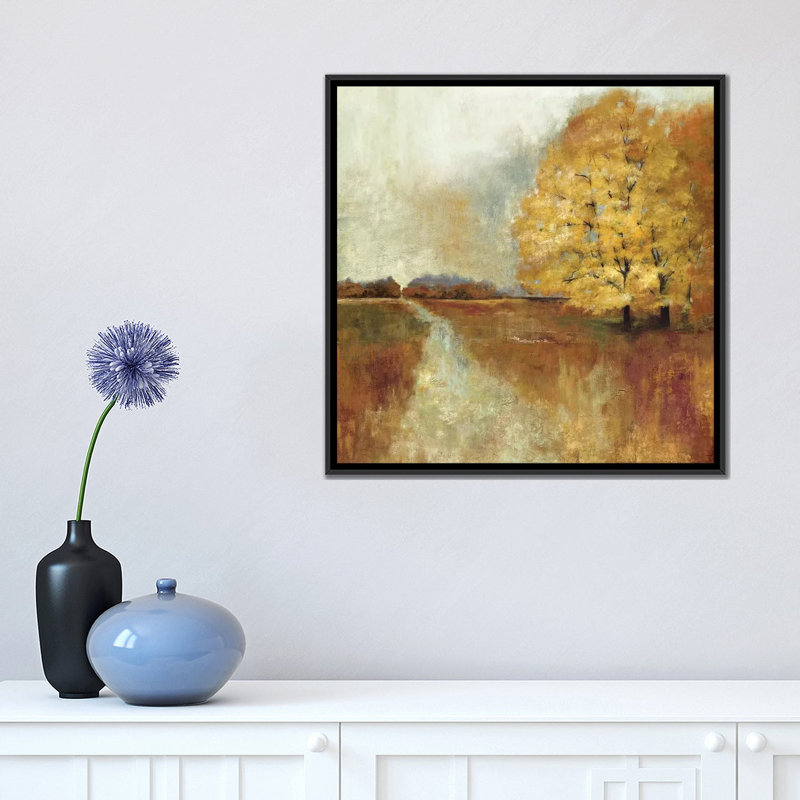 «Repose», reproduction sur toile, Toile avec cadre noir, Pas de tapis, H 18 po x l 18 po x P 1,5 po