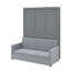 Lit escamotable double avec coussin-1893938615