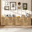 Collynns 58.8" Sideboard Cabinet With Adjustable Shelves And 4 Doors Curved Three-dimensional Texture Sideboard(set Of 2)-1128796006