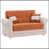 Polyester orange / blanc est en rupture de stock