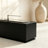 14.7" Rectangular Concrete Clean-Burning Wax  Indoor & Outdoor Tabletop Fireplace Black-122807106