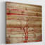 « red branches » par parvez taj,, reproduction d’art sur bois de pin naturel-23840141