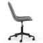 Chaise de bureau pivotante en acier inoxydable l 19 po Alivia-1579898028