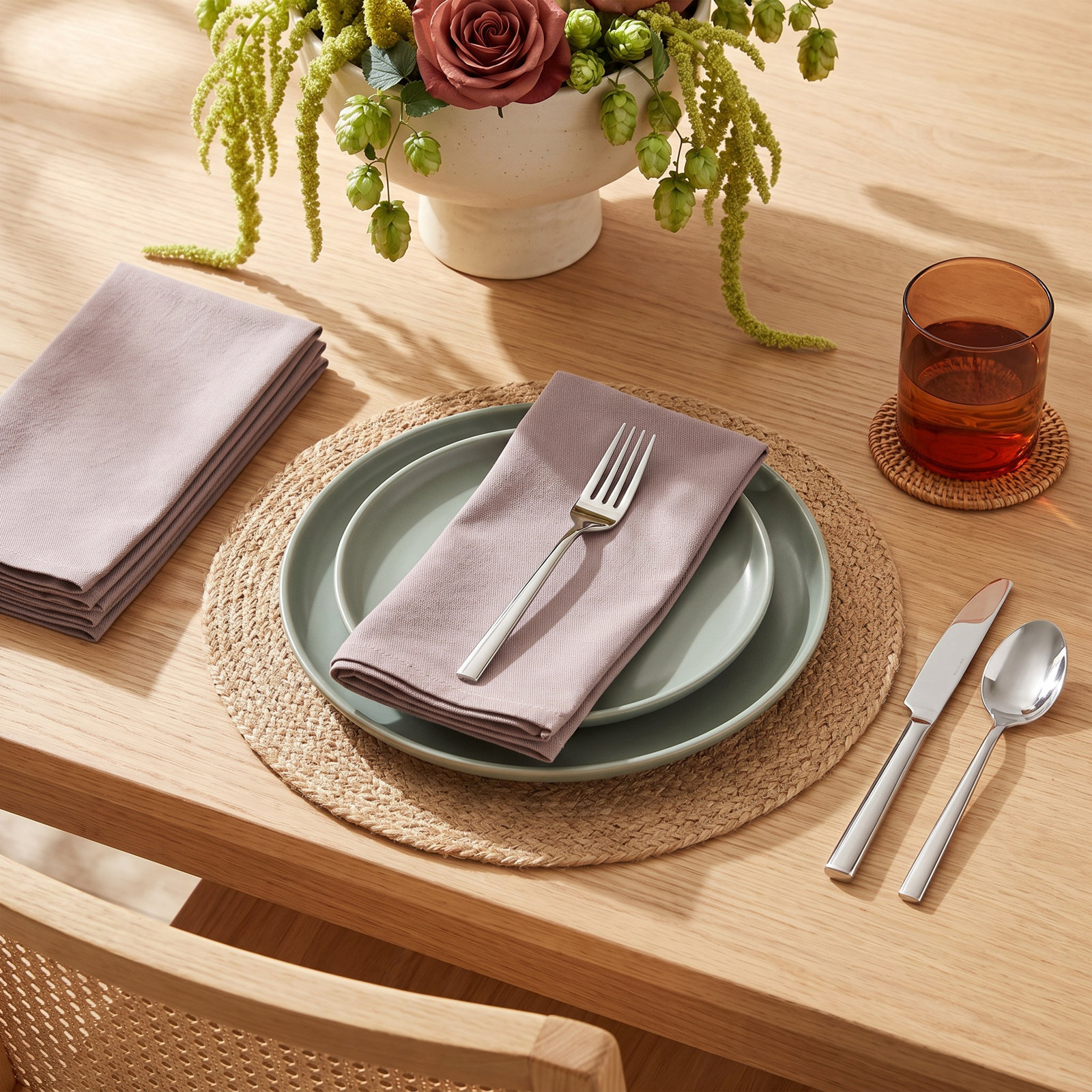 Chateau Cotton Napkin, Gray