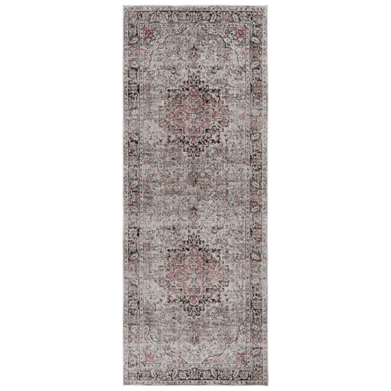 Modestino Antique Patina Performance Oriental Rug, Rectangle 4' x 10'