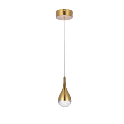 Carilyn 1 - Light LED Teardrop Pendant