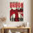 Aime Red Grunge Brooklyn Bridge-108439072