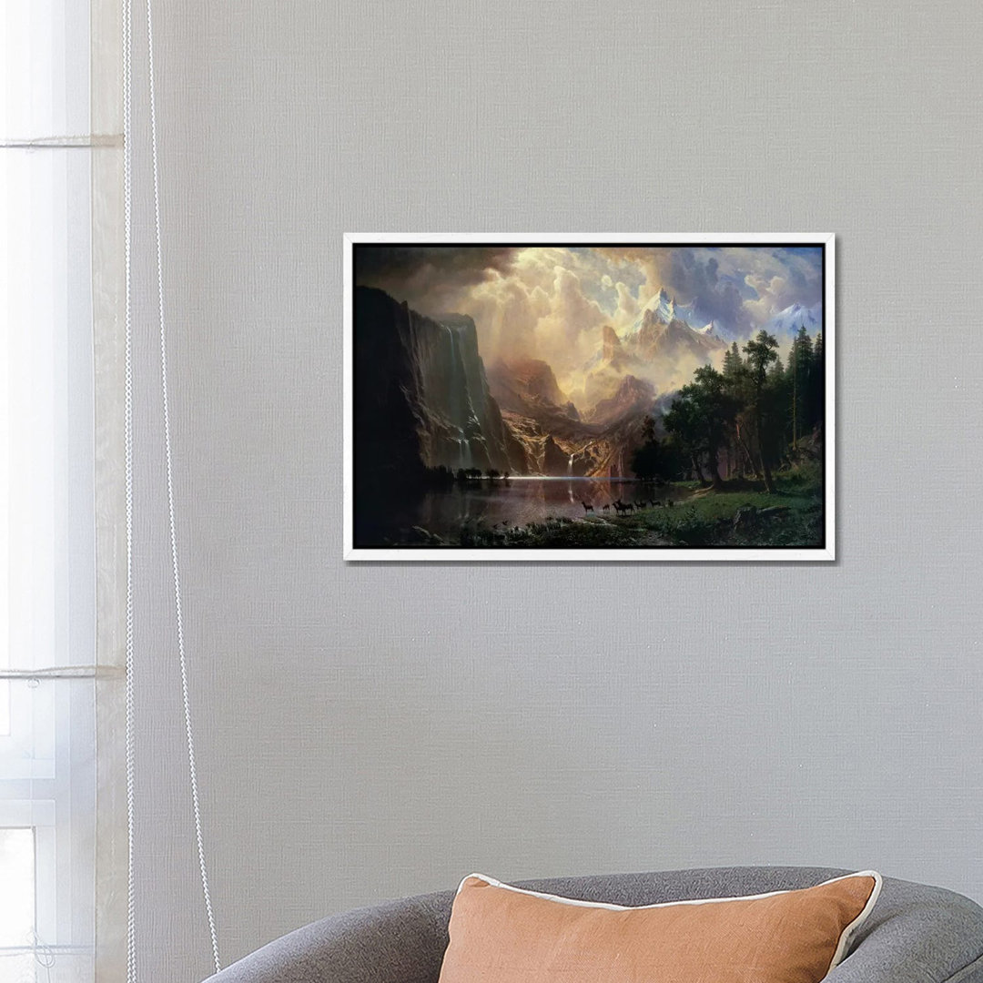 Among Sierra Nevada In California by Albert Bierstadt - Painting on Canvas