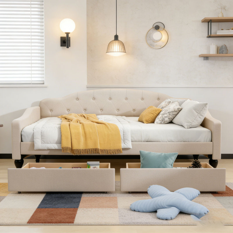 Upholstered Tufted Daybed
