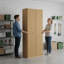Armoire de rangement pour garde-manger de 72 pouces de hauteur avec portes, armoire en chêne polyvalente à 6 tablettes convenant aux cuisines et aux salles à manger-150864203