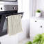 Essuie-mains à rayures noires et blanches en coton, serviettes de cuisine et de salle de bain de style rétro pour invités, adultes et enfants