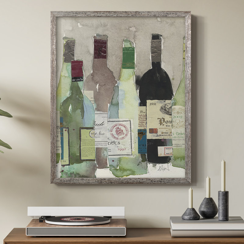 Red or White II Framed Print - Solid Wood, 21" H x 17" W