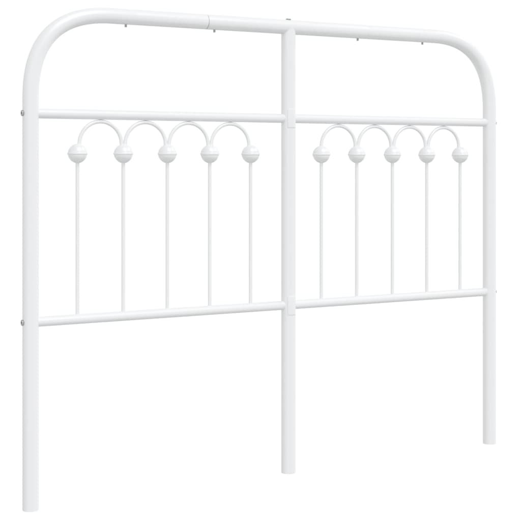 vidaXL - Headboard - Metal - White - 180 cm - Image 3