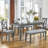 Alfonso 6 - Person Four Leg Dining Set-782530168-744133065-782530171