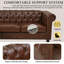 Canapé modulaire en L avec repose-pieds 85 po Chesterfield-226130939