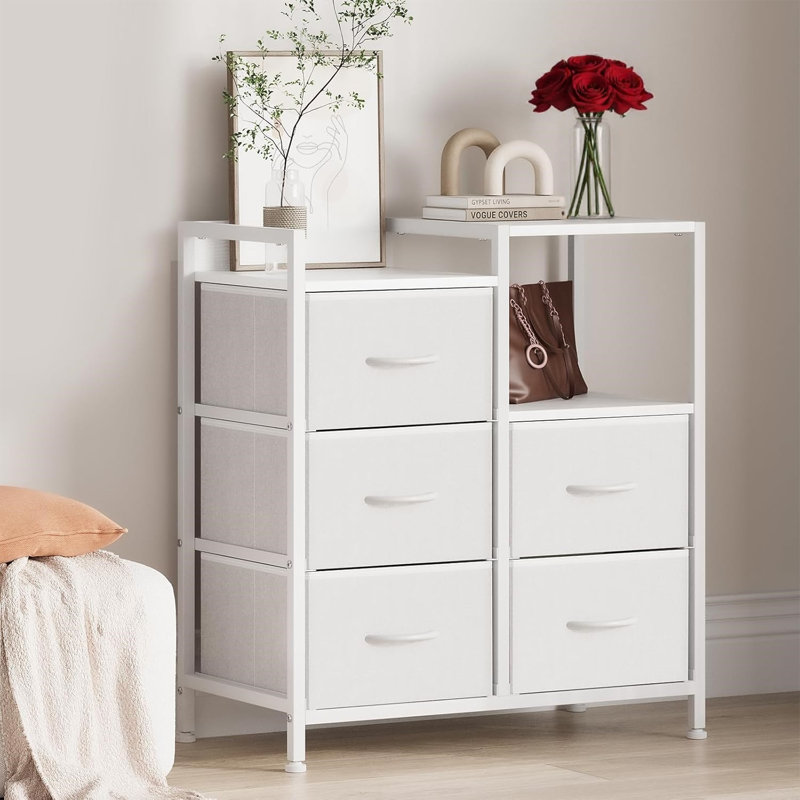 63cm Wide 5 -Drawer File Cabinet, White