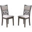 Ensemble de 2 chaises de salle à manger à finition unique