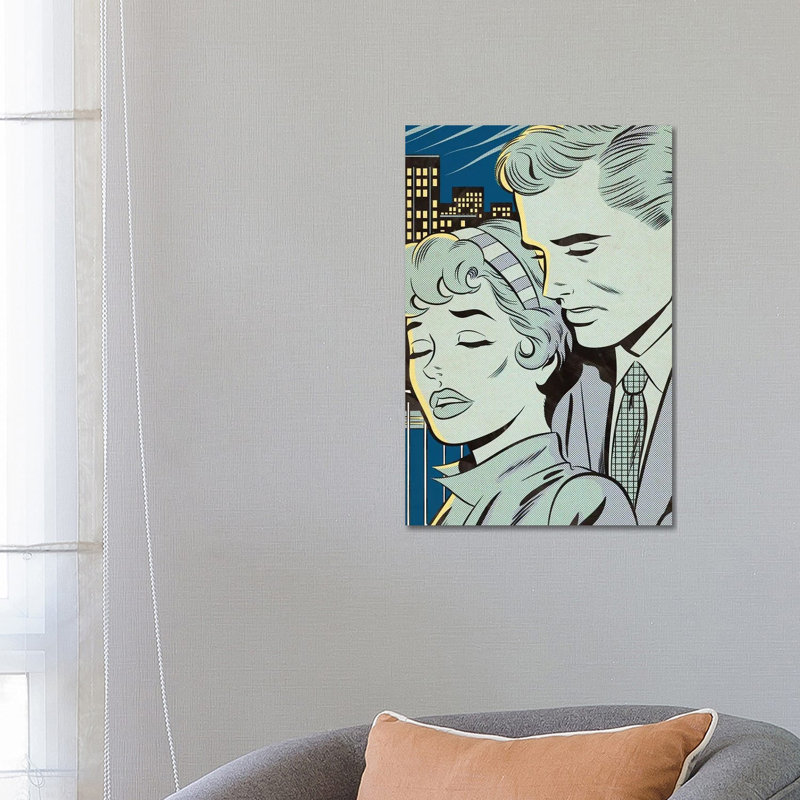 Night Scene by Joseph McDermott - Print on Canvas, 101.6 cm H x 66.04 cm W x 3.175 cm D, Wrapped Canvas