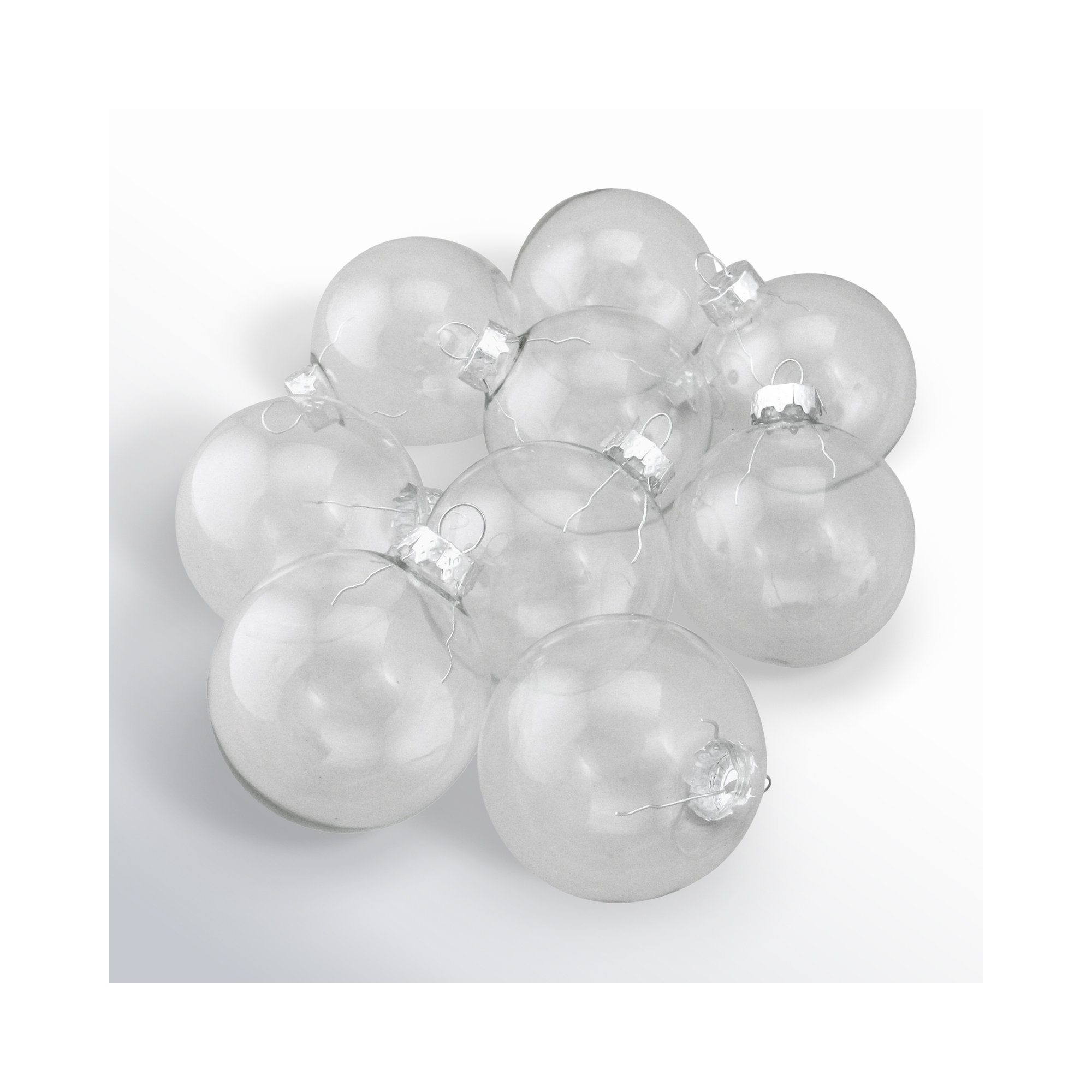 Glass Christmas Ball Ornament, Iridescent
