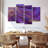 Dynamic Abstract Purple Abstract On Canvas 4 Pieces Set-92763821