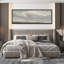 «Greenish Grey Cloudy Sky Relaxing Calm», impression sur toile encadrée surdimensionnée-111653234-111653236