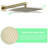 Brushed Gold Modern Bathroom Shower , 10 Inch Wall Mounted Rainfall With Pull - Out , One Manual Handle, 3 Hole Faucets, Handle Classic Ceramic Filler