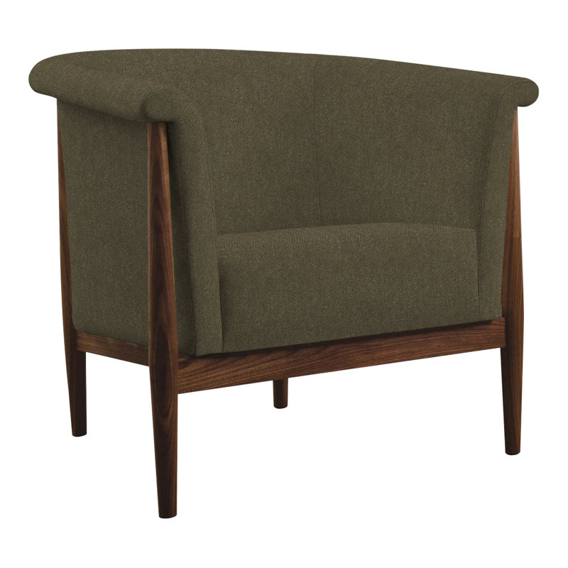 Fauteuil demi-tonneau l 34,5 po Walnut Grove, Perigold Banks Balsam