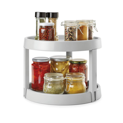Plastic Spice Rack with Adjustable Racks