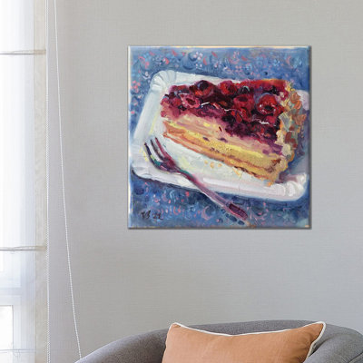 Blackberry Cake 1 Piece Wrapped Canvas Painting