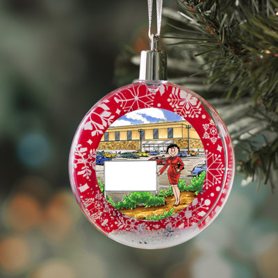 Personalized Mall Manager - Female Christmas Snow Globe Ornament