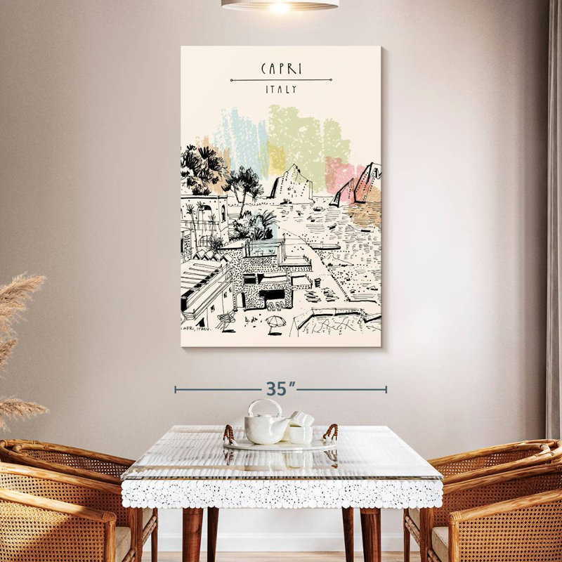 Gillard Capri Italy Tourism Poster, 51" H x 34" W