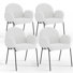 Modern Upholstered Dining Chair With Armrests Set Of 4