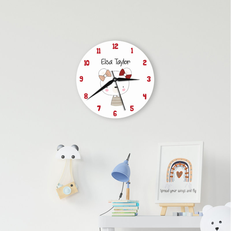 Wood Wall Clock, Yes