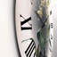 Orchidée rétro - horloge murale traditionnelle-60280919