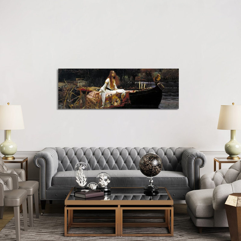The Lady Of Shalott by William Waterhouse - Wrapped Canvas Panoramic Print, 152.4 cm H x 50.8 cm W x 1.91 cm D