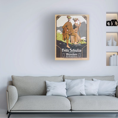 Art allemand sur toile, école allemande Fritz Schulze