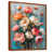 Toile avec cadre flottant brun