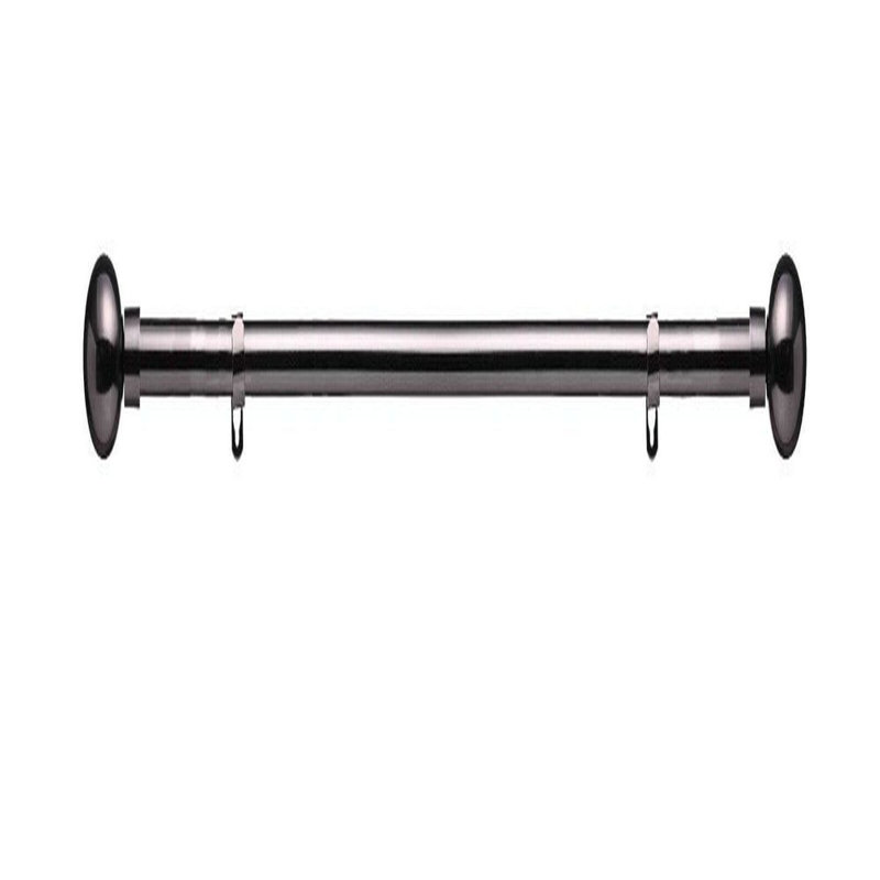Ragsdale "19 mm Extendable Metal Curtain Poles ", 6cm H x 320cm W x 10cm D, Black Nickel