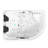 CAYMAN 67" x 47" 2-Person White Whirlpool Bathtub with Dual Pump & Heater